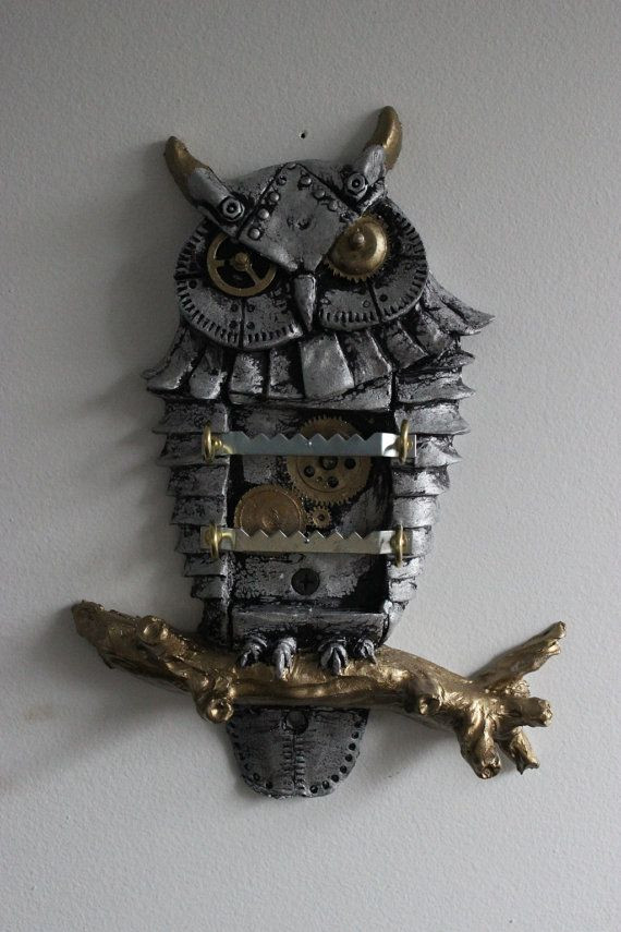 Best ideas about Steampunk Wall Art
. Save or Pin Steampunk Owl Jewellery Storage & Organization Wall Now.