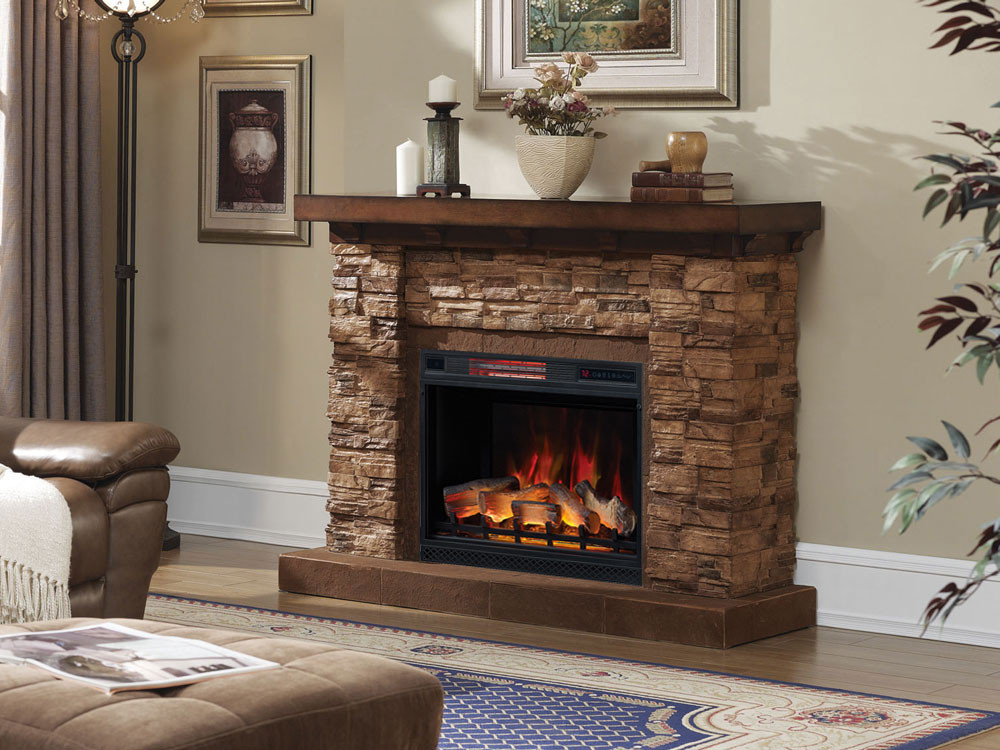 Best ideas about Stone Electric Fireplace
. Save or Pin Grand Canyon 28 In Stacked Stone Infrared Electric Now.