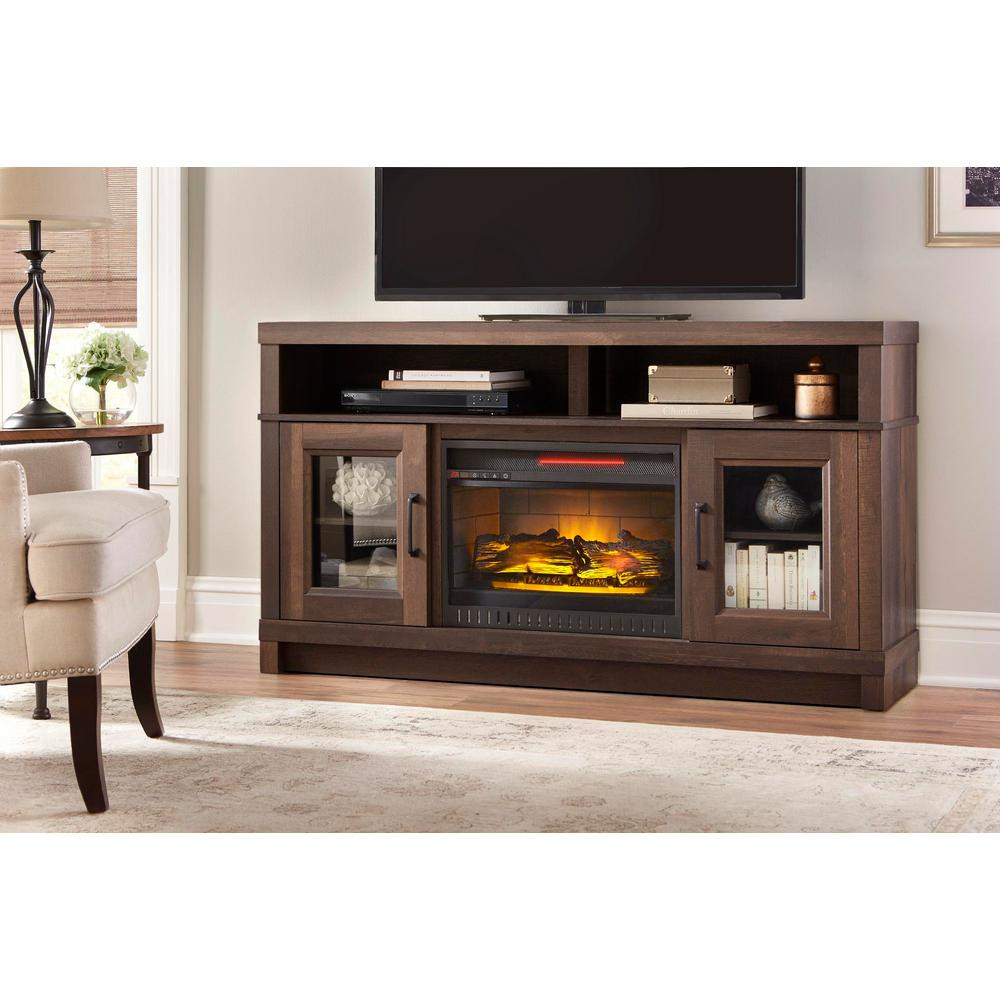 Best ideas about Stone Electric Fireplace Tv Stand
. Save or Pin Home Decorators Collection Highland 40 in Media Console Now.