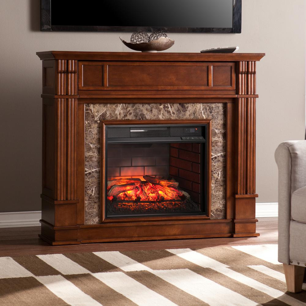 Best ideas about Stone Electric Fireplace Tv Stand
. Save or Pin Southern Enterprises Rochester 48 in Faux Stone Infrared Now.