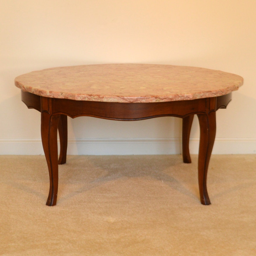 Best ideas about Stone Top Coffee Table
. Save or Pin Vintage French Provincial Style Coffee Table With Pink Now.