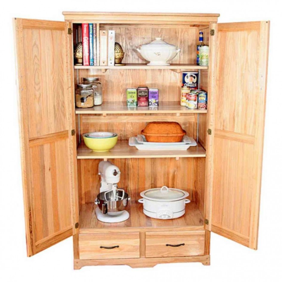 Best ideas about Storage Cabinet For Kitchen
. Save or Pin OAK Kitchen Pantry Storage Cabinet Home Furniture Design Now.