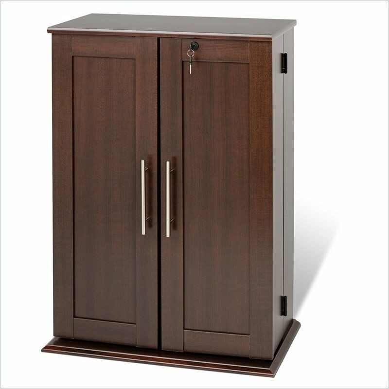 Best ideas about Storage Cabinet With Lock
. Save or Pin Locking Wood DVD CD Espresso Media Storage Cabinet Now.