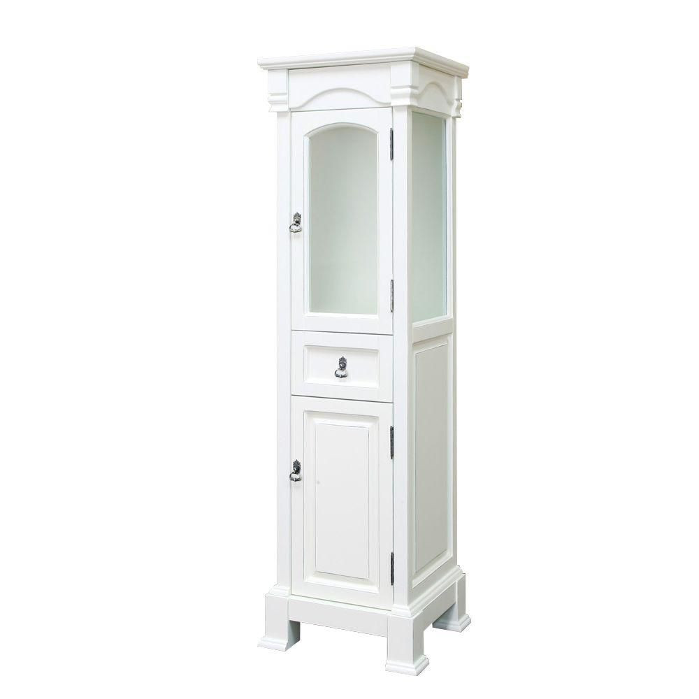 Best ideas about Storage Cabinets Home Depot
. Save or Pin GLACIER BAY 1 Door Bath Storage Floor Cabinet in Grey Now.
