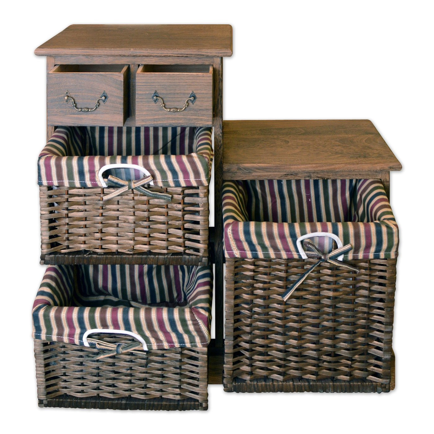 Best ideas about Storage Cabinets With Baskets
. Save or Pin Storage Cabinet with 2 Drawers & 3 Wicker Baskets 28 Now.