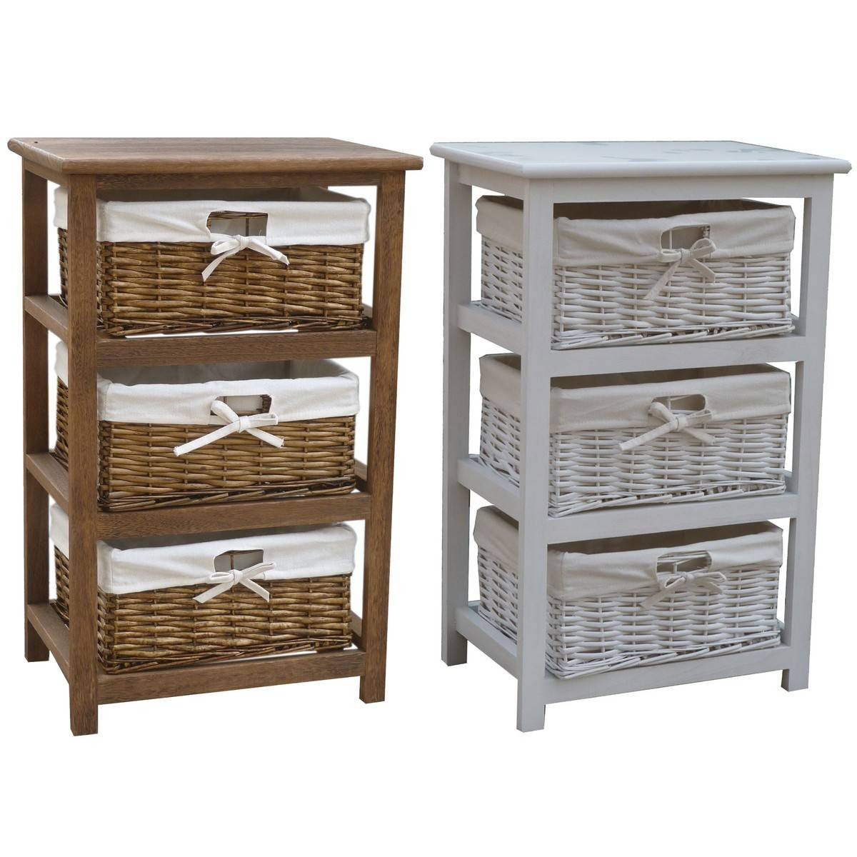 Best ideas about Storage Cabinets With Baskets
. Save or Pin Bentley Home Wooden Storage Cabinets With 3 Wicker Basket Now.