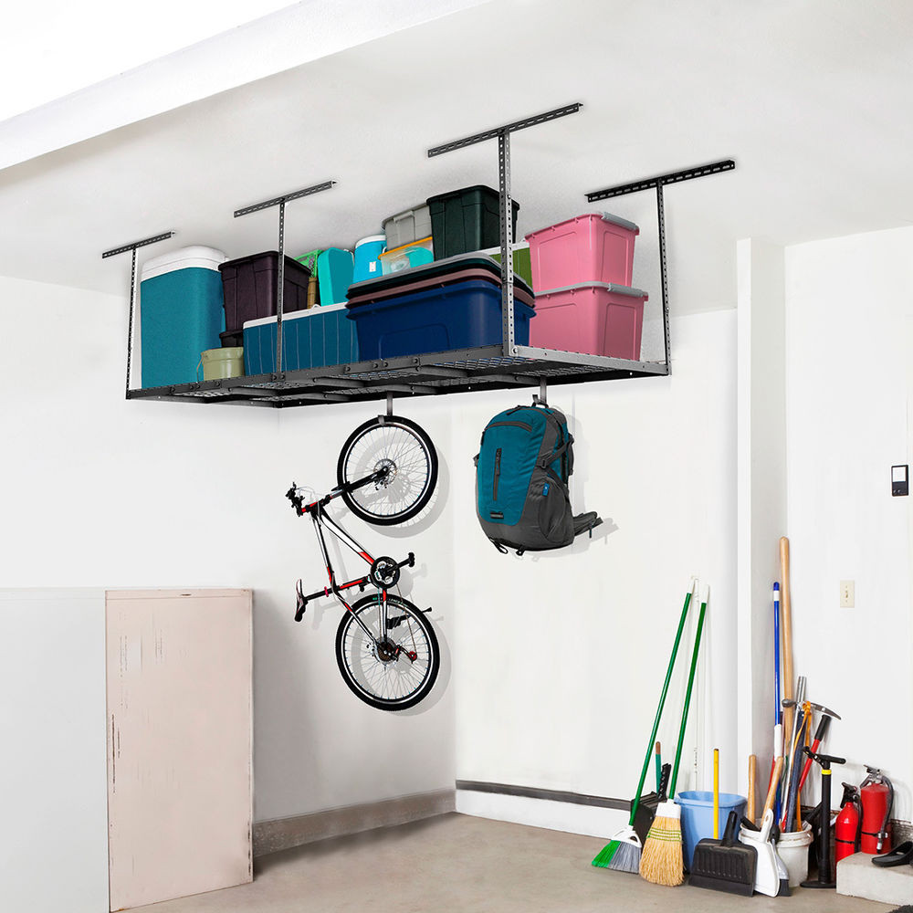 Best ideas about Storage Racking For Garage
. Save or Pin FLEXIMOUNTS 3x8 Heavy Duty Overhead Garage Rack Adjustable Now.