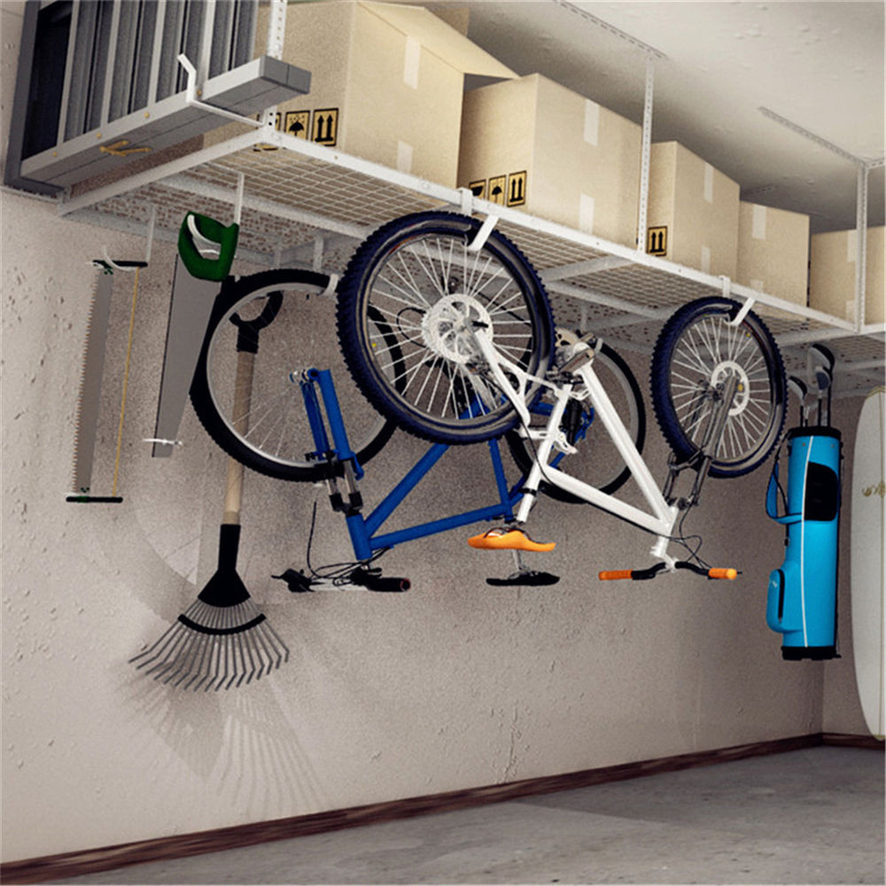 Best ideas about Storage Racking For Garage
. Save or Pin FLEXIMOUNTS 4 x8 Heavy Duty Overhead Garage Rack 48 x96 Now.