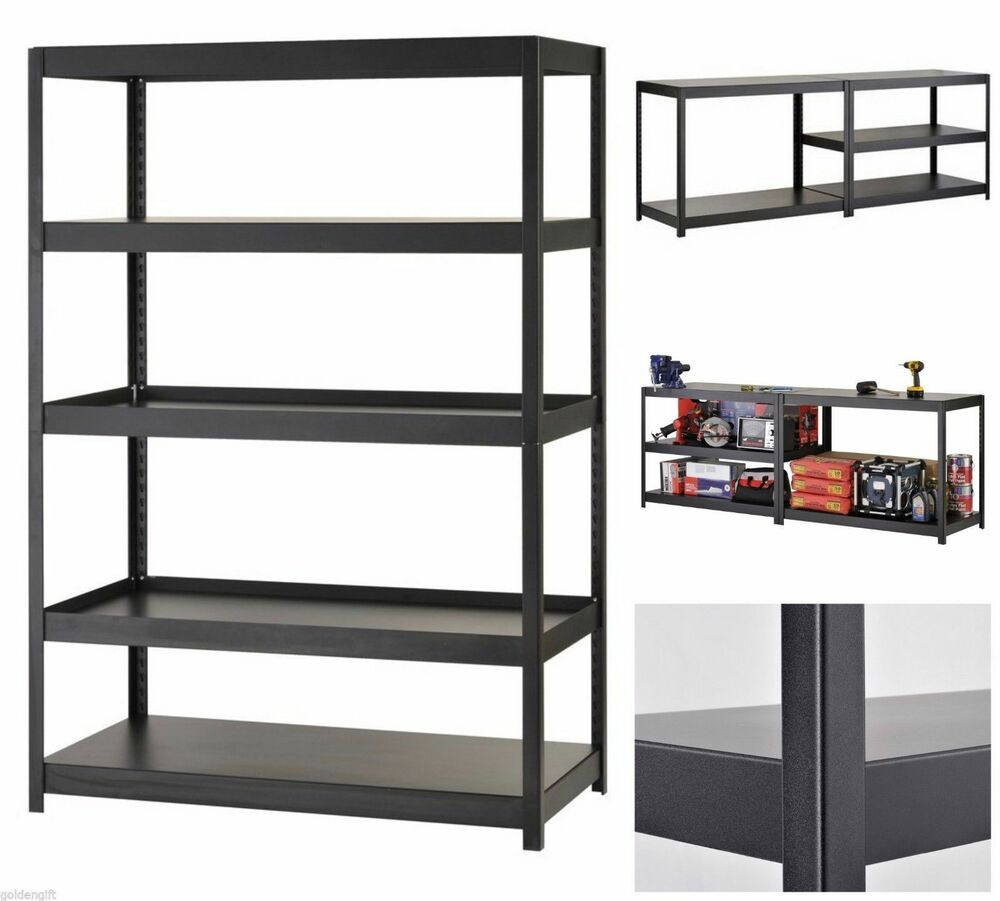 Best ideas about Storage Racking For Garage
. Save or Pin Adjustable Heavy Duty Steel Garage Shelf 5 Level Metal Now.