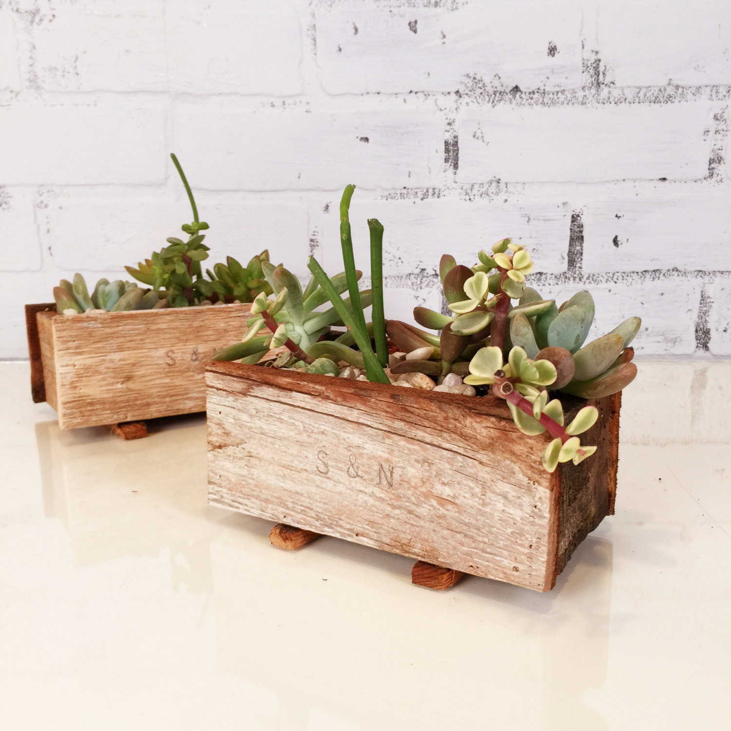 Best ideas about Succulent Planter Box
. Save or Pin Handmade Reclaimed Wood Succulent Planter Box Small Planter Now.
