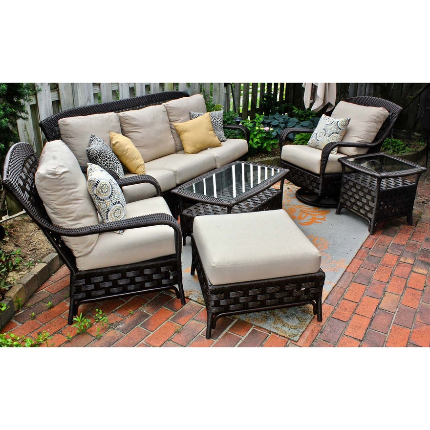 Best ideas about Sunbrella Patio Furniture
. Save or Pin Sunbrella Outdoor All Weather "Wicker" Patio Furniture Set Now.