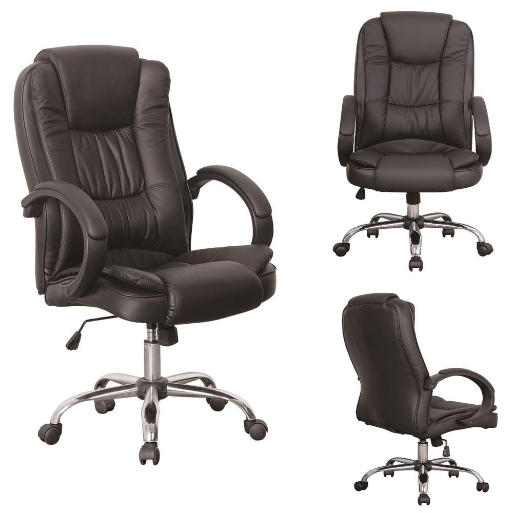 Best ideas about Swivel Office Chair
. Save or Pin Black Luxury Swivel High Back PU Leather Executive PC Now.