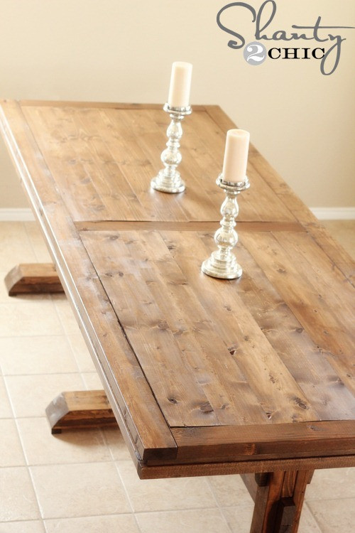 Best ideas about Table Plans DIY
. Save or Pin DIY Dining Table Triple Pedestal Farmhouse Shanty 2 Chic Now.