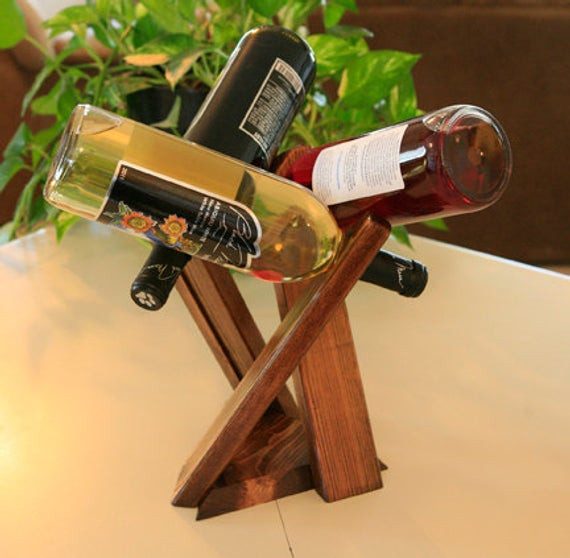 Best ideas about Table Top Wine Rack
. Save or Pin Decorative wine rack three bottle table top pine by GalleryH Now.