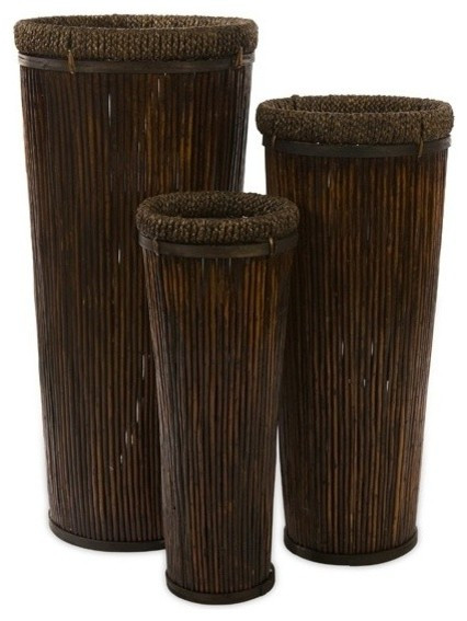 Best ideas about Tall Indoor Planters
. Save or Pin Langham Tall Willow Planters Set of 3 Beach Style Now.