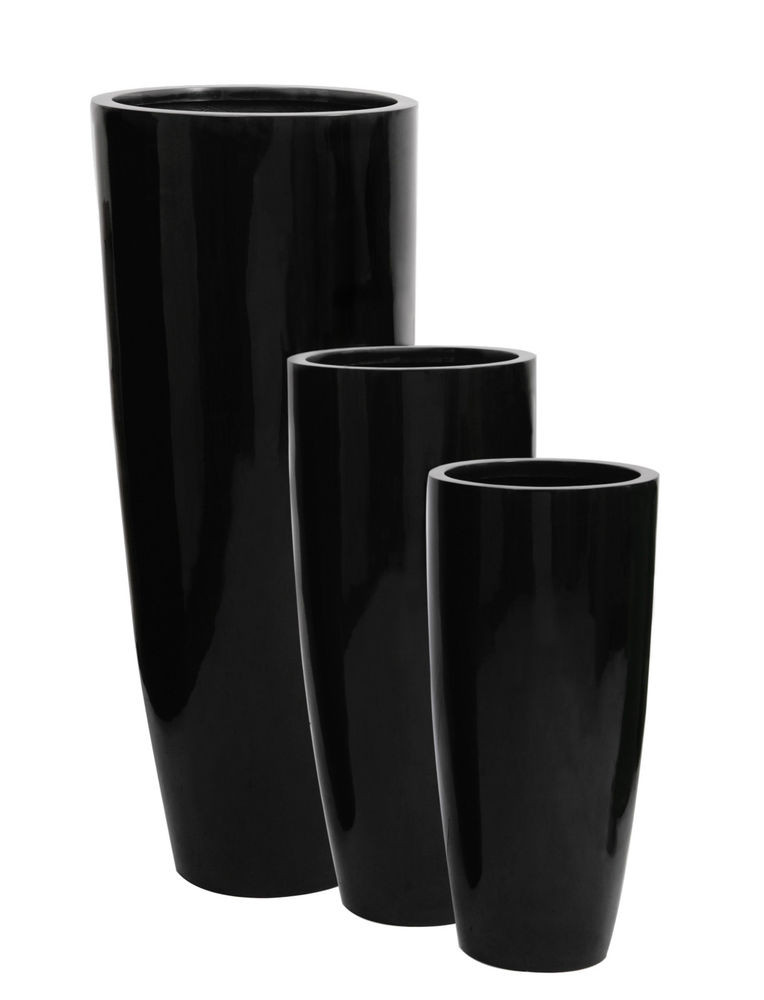 Best ideas about Tall Indoor Planters
. Save or Pin Tall Round Fibreglass Planter Gel Coat Black Plant Now.