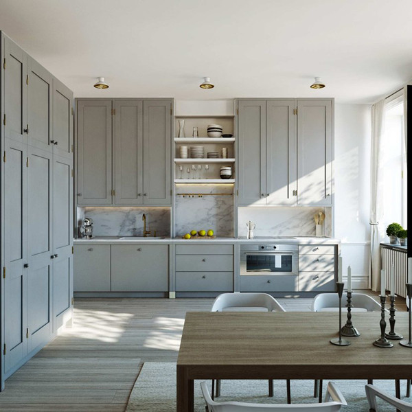 Best ideas about Tall Kitchen Cabinets
. Save or Pin Gray Kitchen Cabinets Contemporary kitchen ESNY Now.