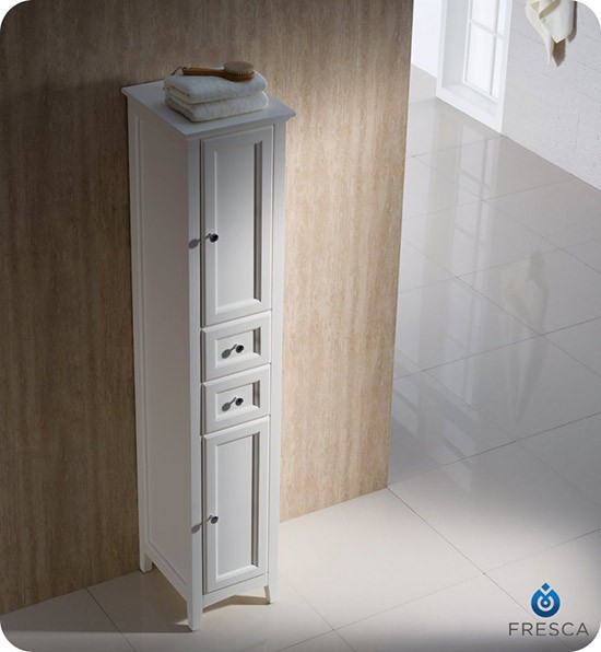 Best ideas about Tall Linen Cabinet
. Save or Pin Fresca Oxford 14" Traditional Bathroom Tall Linen Side Now.