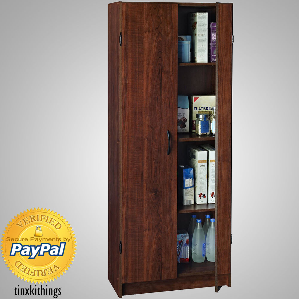 Best ideas about Tall Pantry Cabinet
. Save or Pin Wooden Tall Pantry Cabinet Storage Organizer Kitchen Bath Now.