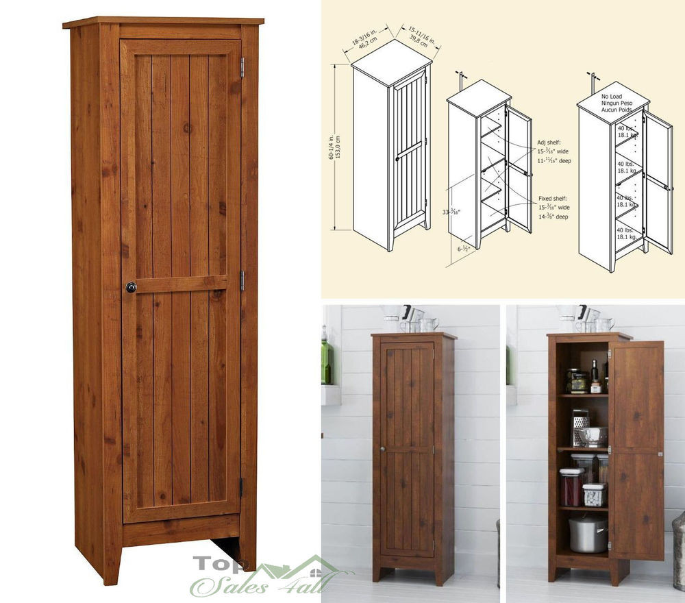 Best ideas about Tall Pantry Cabinet
. Save or Pin Kitchen Pantry Cabinet Storage Organizer Wood Shelves Now.