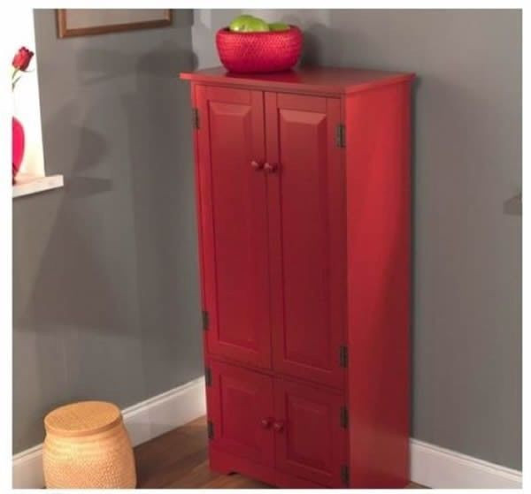 Best ideas about Tall Pantry Cabinet
. Save or Pin Red Tall Cabinet Storage Kitchen Pantry Organizer Now.