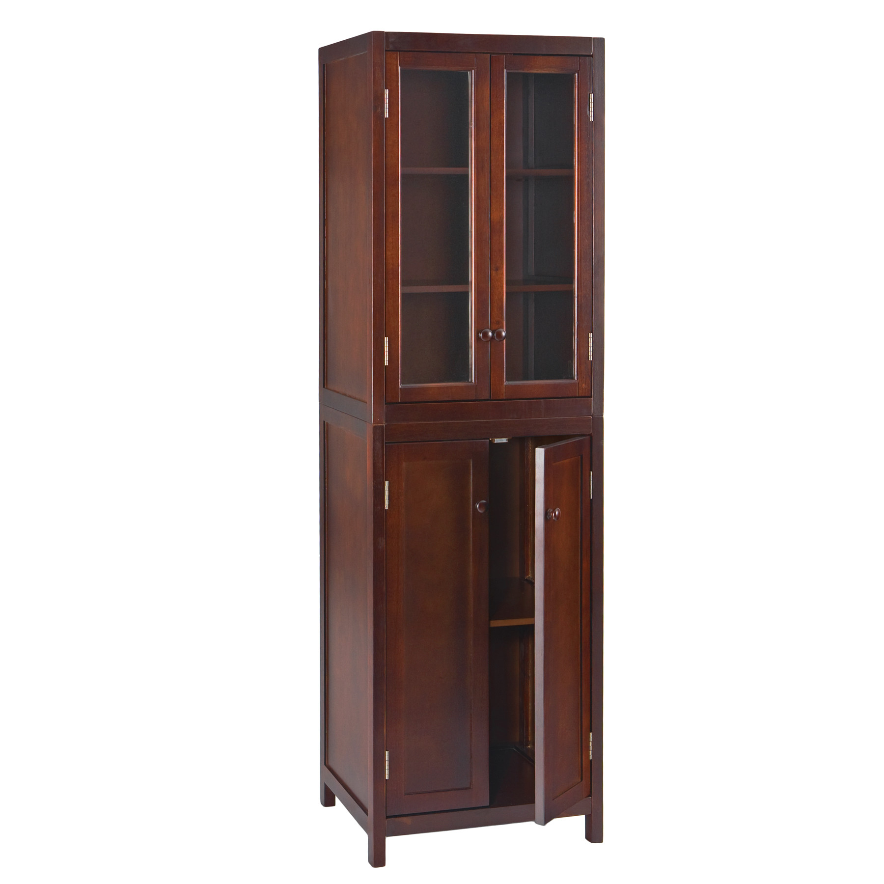 Best ideas about Tall Storage Cabinet
. Save or Pin Espresso 60" tall Bathroom Storage Tower Cabinet SEI Now.