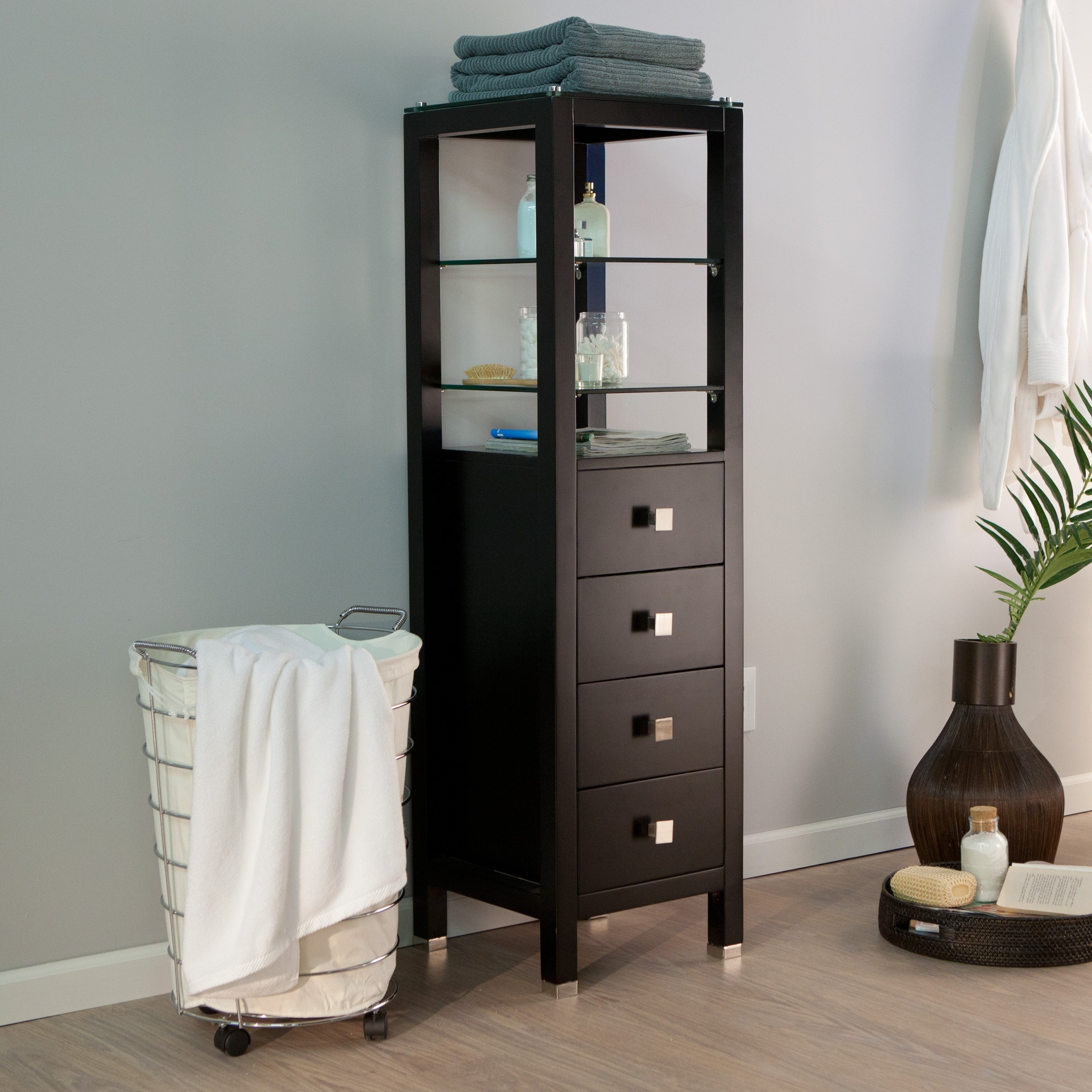Best ideas about Tall Storage Cabinet
. Save or Pin Bathroom Cabinet Tall With Glass Doors Ikea Storage Now.
