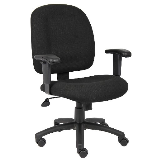 Best ideas about Target Desk Chair
. Save or Pin Fabric Task Chair with Adjustable Arms Black Boss fice Now.
