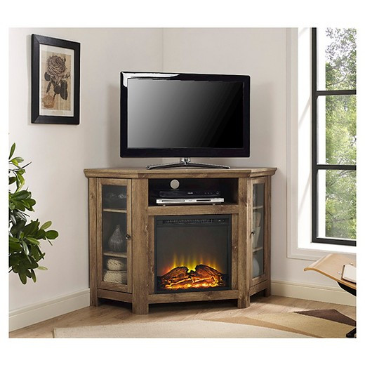 Best ideas about Target Fireplace Tv Stand
. Save or Pin 48" Wood Corner Fireplace Media TV Stand Console Now.