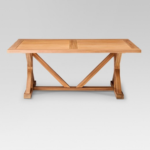 Best ideas about Target Patio Table
. Save or Pin Morie Farmhouse Wood Outdoor Dining Table Threshold Tar Now.