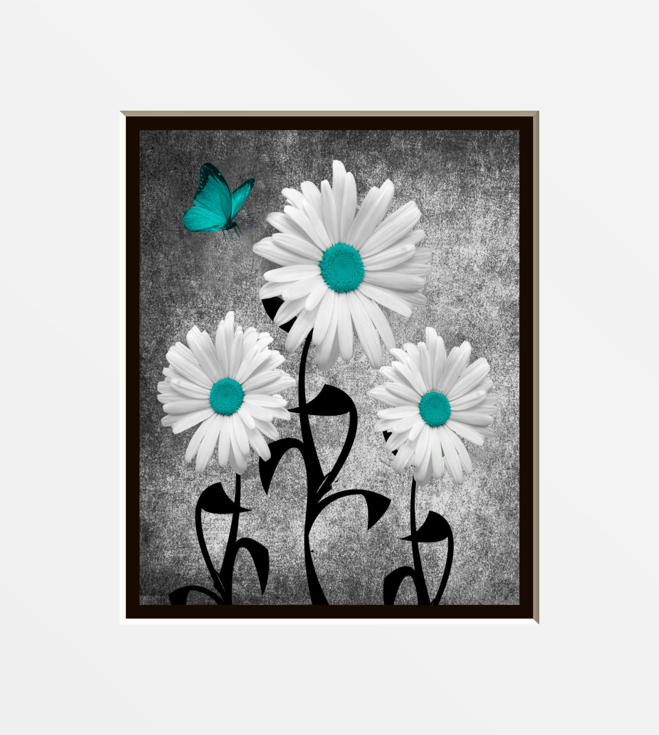 Best ideas about Teal Wall Art
. Save or Pin Teal Gray Wall Art graphy Daisy by LittlePie Art Now.