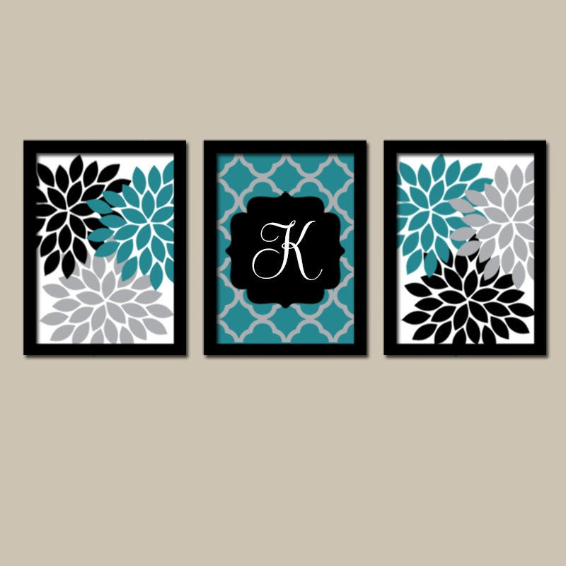 Best ideas about Teal Wall Art
. Save or Pin Teal Black Wall Art Flower Wall Art Bedroom Canvas or Prints Now.
