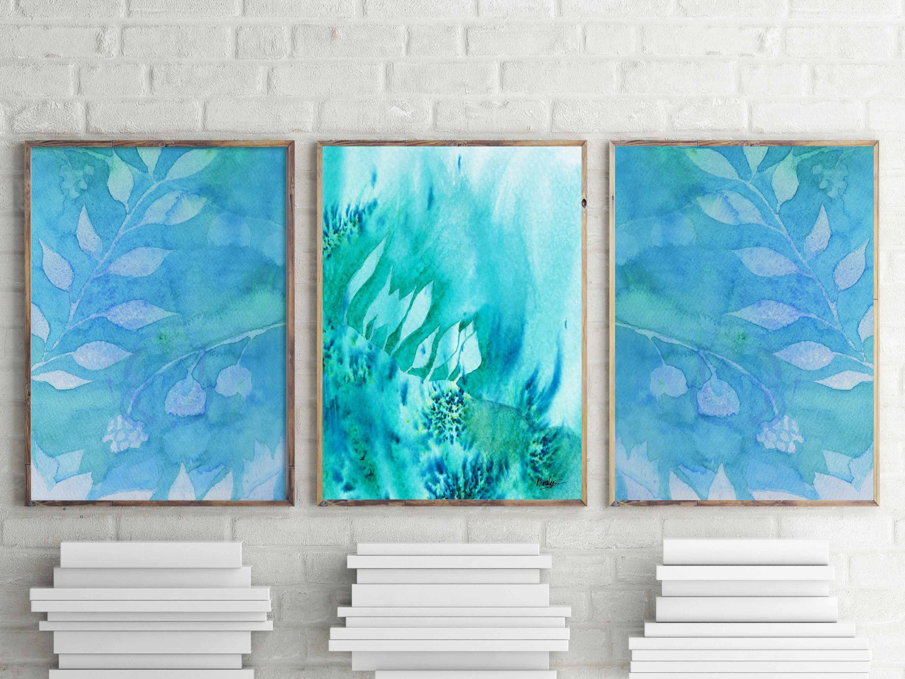 Best ideas about Teal Wall Art
. Save or Pin Teal wall art Home Decor watercolor wall decor teal watercolor Now.