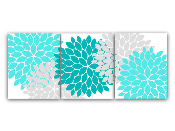Best ideas about Teal Wall Art
. Save or Pin Home Decor CANVAS or PRINTS Home Decor Wall Art Aqua and Now.