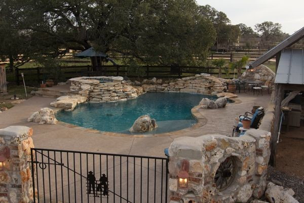 Best ideas about Texas Pool And Patios
. Save or Pin Custom Work Farmhouse Pool austin by Texas Pools Now.