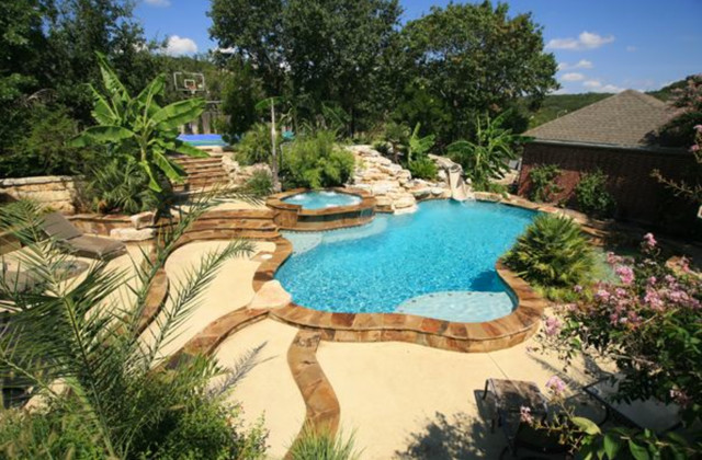 Best ideas about Texas Pool And Patios
. Save or Pin Custom Work Tropical Pool austin by Texas Pools Now.