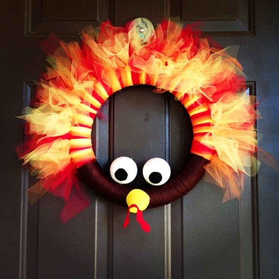 Best ideas about Thanksgiving Arts And Crafts For Adults
. Save or Pin Items similar to Tom the turkey wreath on Etsy Now.