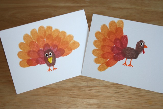 Best ideas about Thanksgiving Arts And Crafts For Adults
. Save or Pin fingerprint turkey craft for thanksgiving Red Ted Art s Blog Now.