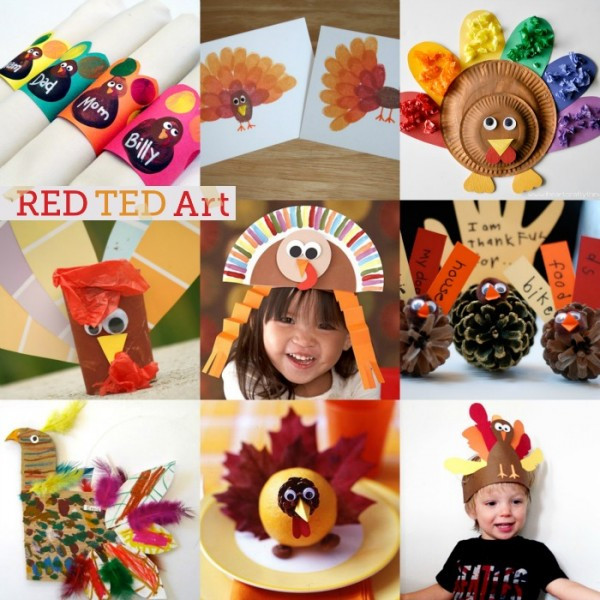 Best ideas about Thanksgiving Arts And Crafts For Kids
. Save or Pin 20 Turkey Crafts for Thanksgiving Red Ted Art s Blog Now.