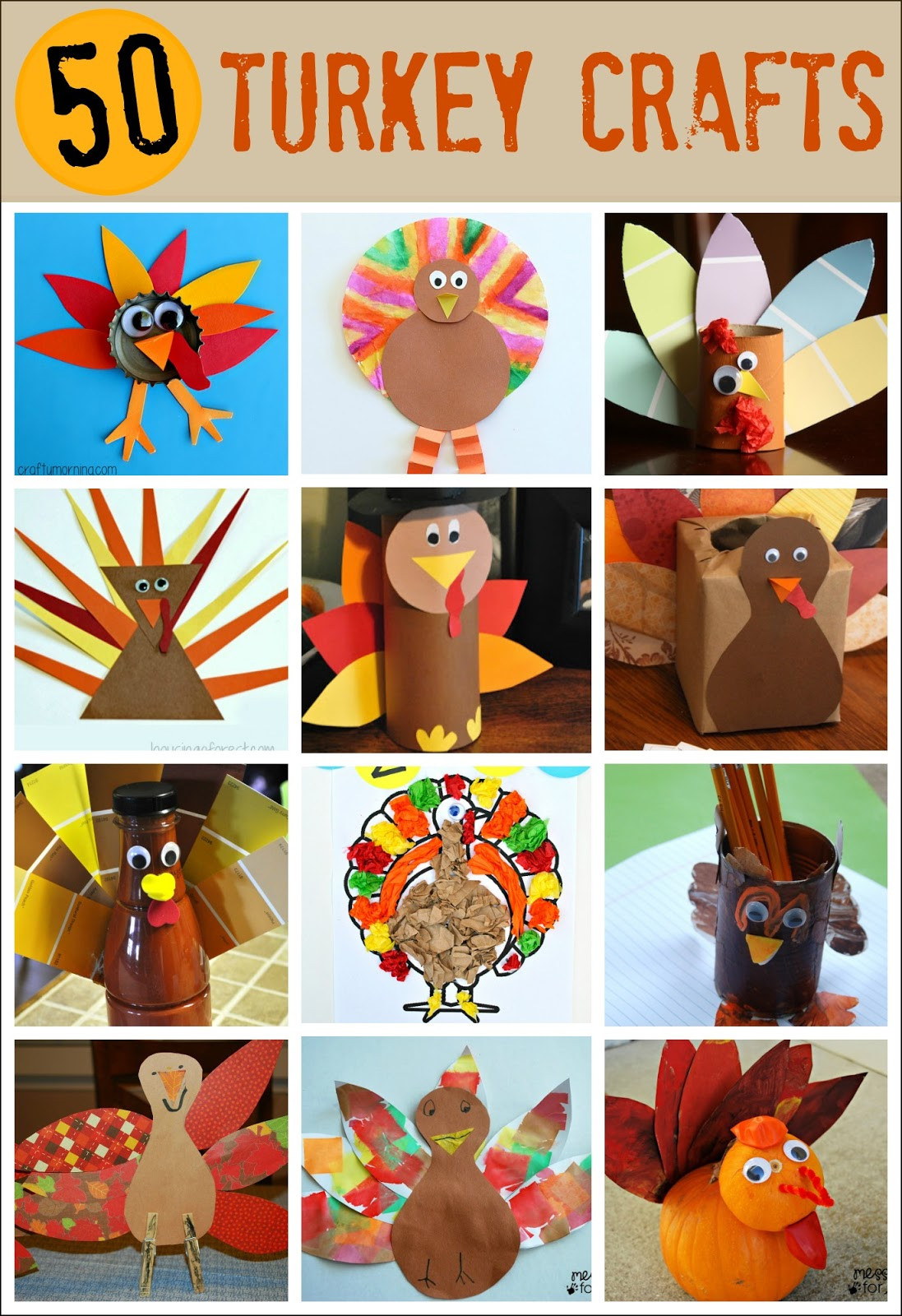 Best ideas about Thanksgiving Craft Ideas For Kids
. Save or Pin Thanksgiving Crafts for Kids Pipe Cleaner Turkey Mess Now.