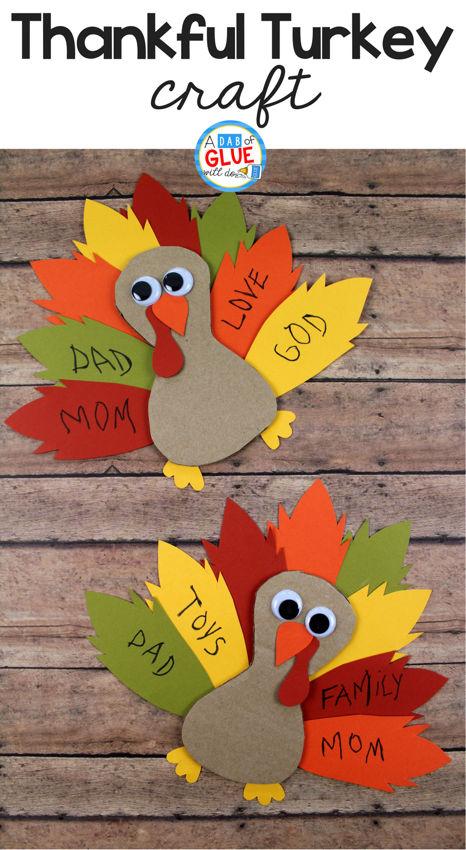 Best ideas about Thanksgiving Crafts For Preschoolers Free
. Save or Pin Cardboard Thankful Turkey Craft Now.