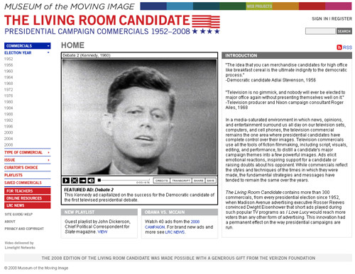 Best ideas about The Living Room Candidate
. Save or Pin Museum of Moving Image’s line Archive of Presidential Now.