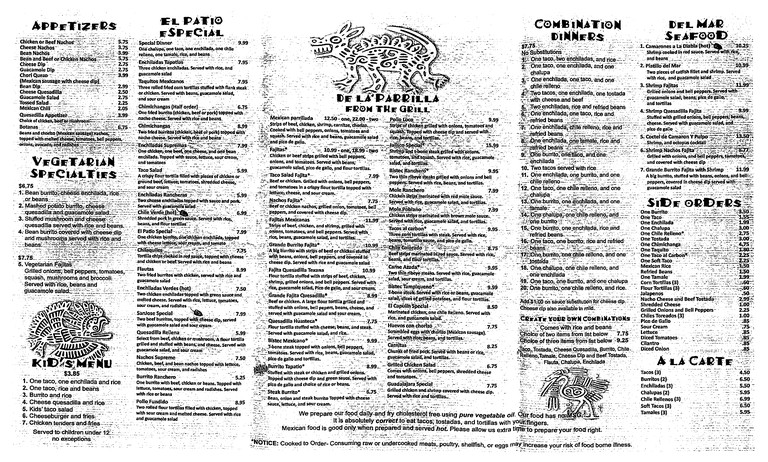Best ideas about The Patio Menu
. Save or Pin El Patio Mexican Restaurant Reviews & Menu Waterford Now.