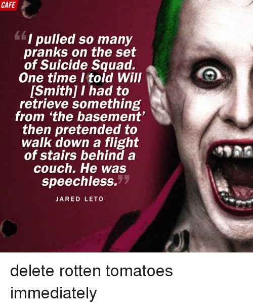 Best ideas about The Staircase Rotten Tomatoes
. Save or Pin CAFE I Pulled So Many Pranks on the Set of Suicide Squad Now.