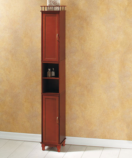 Best ideas about Thin Storage Cabinet
. Save or Pin BROWN TALL SLIM WOOD TOWER STORAGE CABINET SHELF KITCHEN Now.