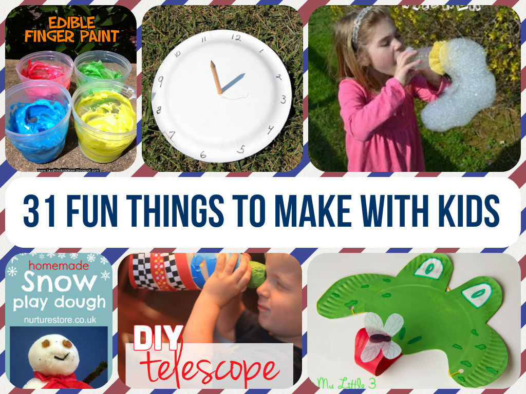 Best ideas about Things Kids Can Make
. Save or Pin 31 Fun Crafts To Make With Kids Now.