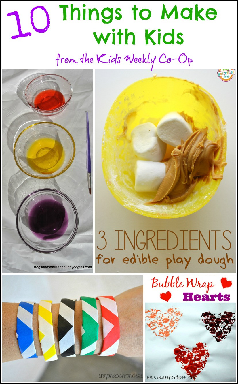 Best ideas about Things To Make With Kids
. Save or Pin 10 Things to Make with Kids from the Kids Weekly Co Op Now.