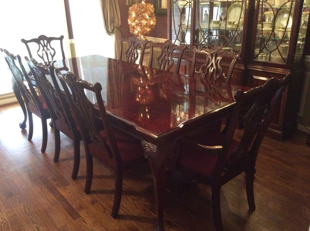 Best ideas about Thomasville Dining Table
. Save or Pin 13 pc Dining Room Set Thomasville ALL Mahogany Table 8 Now.