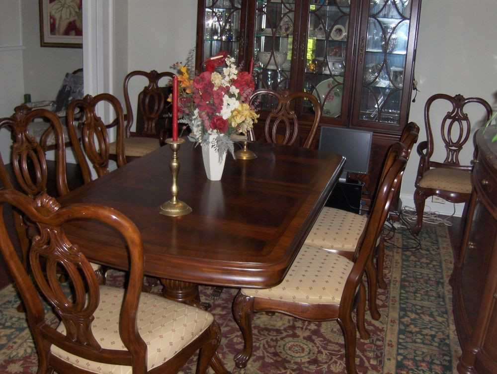 Best ideas about Thomasville Dining Table
. Save or Pin Thomasville Dining room set table 8 chairs 2 leaves Now.