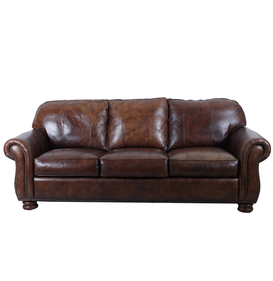 Best ideas about Thomasville Leather Sofa
. Save or Pin Thomasville Brown Leather Sofa with Ottoman EBTH Now.